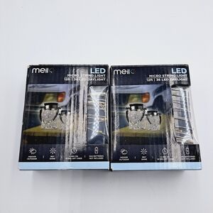Set Of 2 Meilo LED Micro String Lights 24 Ft Total